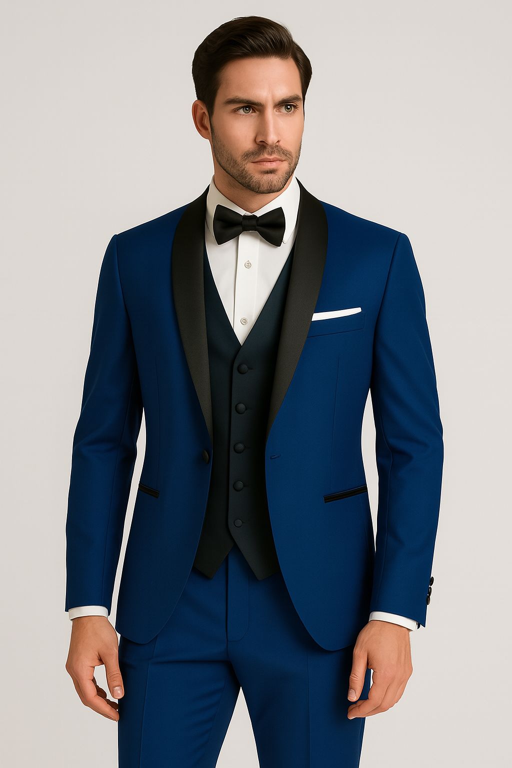 Abito Uomo Smoking Petto a Lancia New Quality Pl Unito