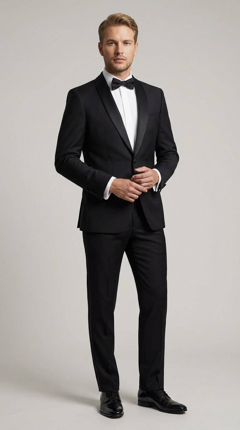 Camicia Smoking Uomo Cotone Twill NoIron Antimacchia