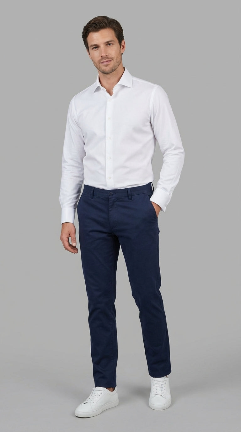 Camicia Uomo 1 Bottone Francese Zero iron