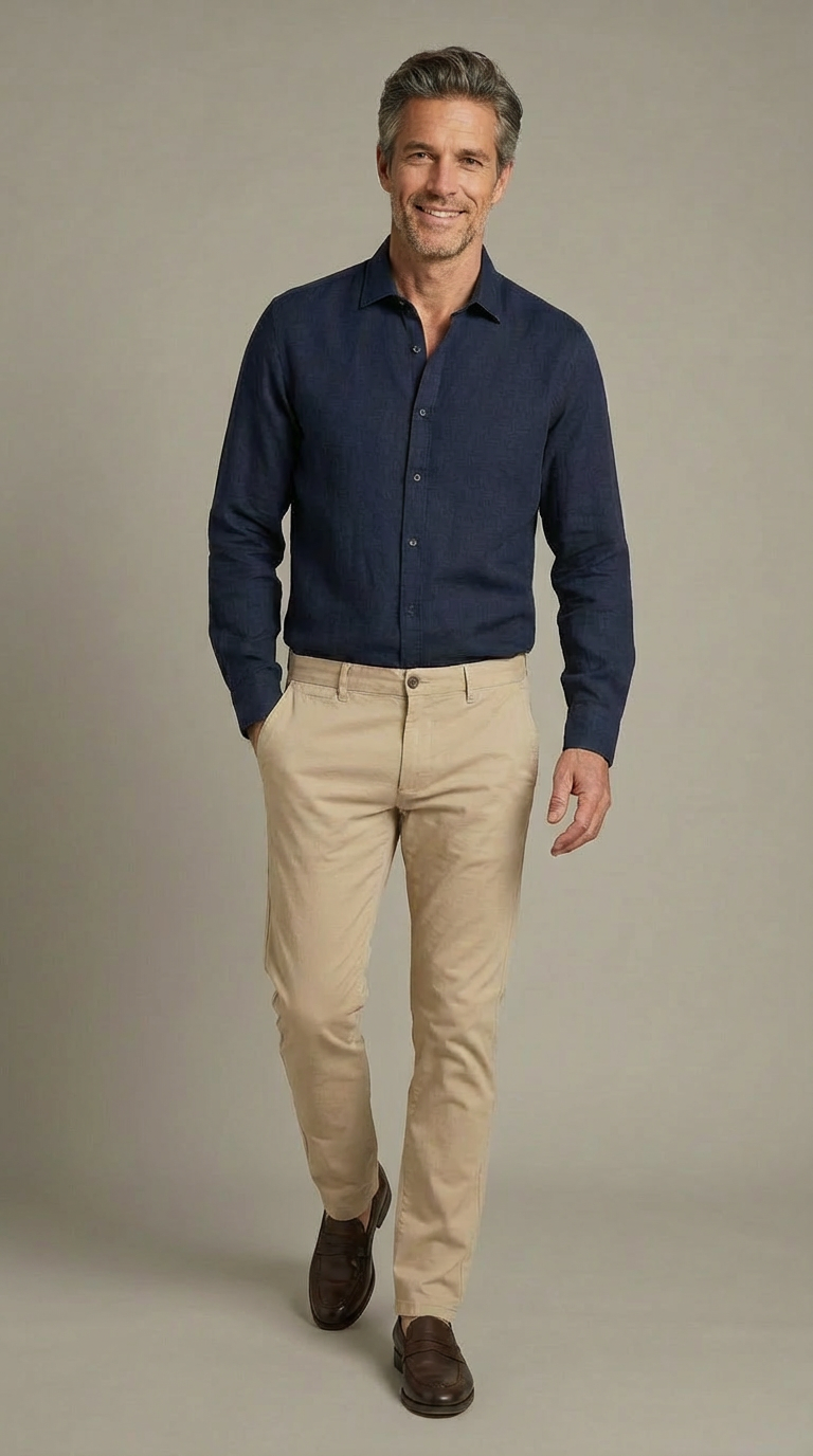 Pantalone Sportivo Chinos Twill Unito
