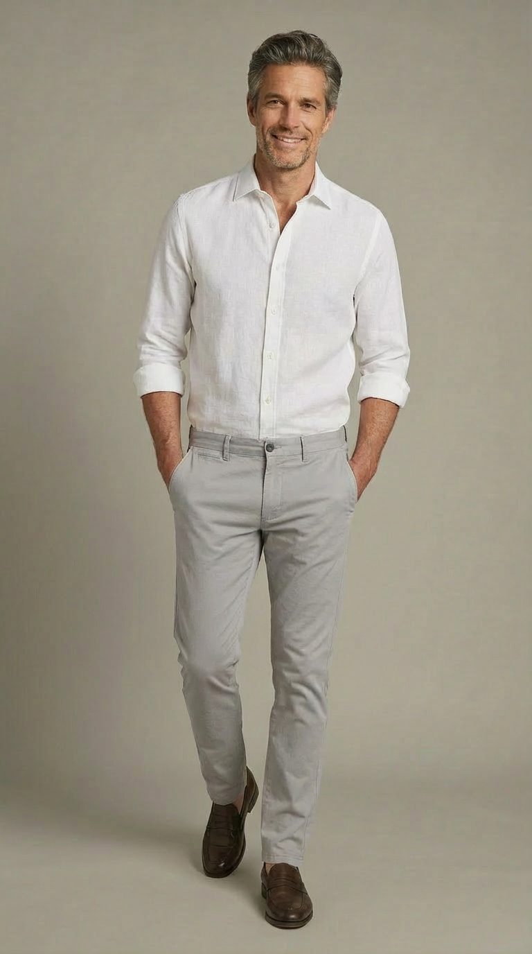 Pantalone Sportivo Chinos Twill Unito