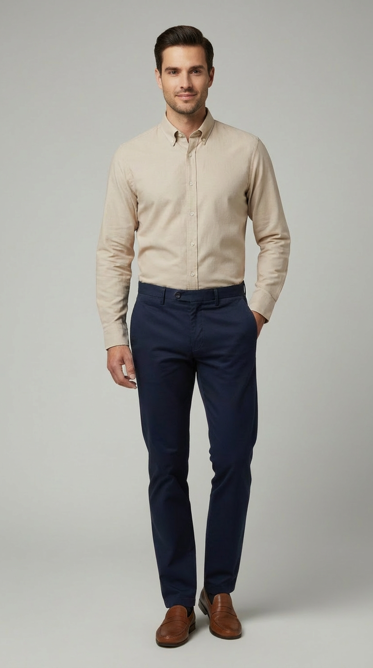 Camicia Uomo 1 Bottone Button Down