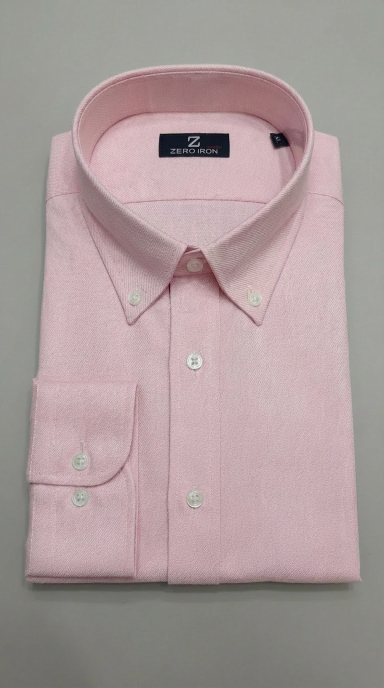 Camicia Uomo 1 Bottone Button Down Popeline NoIron Antimacchia
