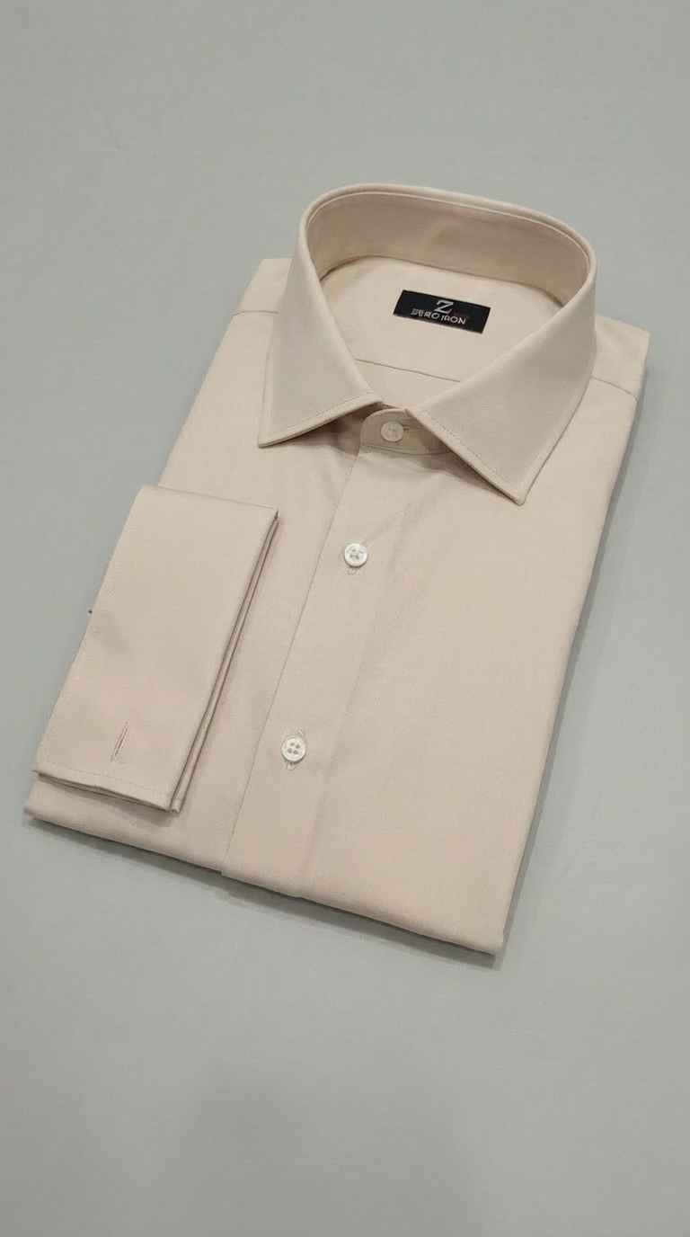 Camicia Uomo 1 Bottone Francese Zero iron cotone No iron Antimacchia