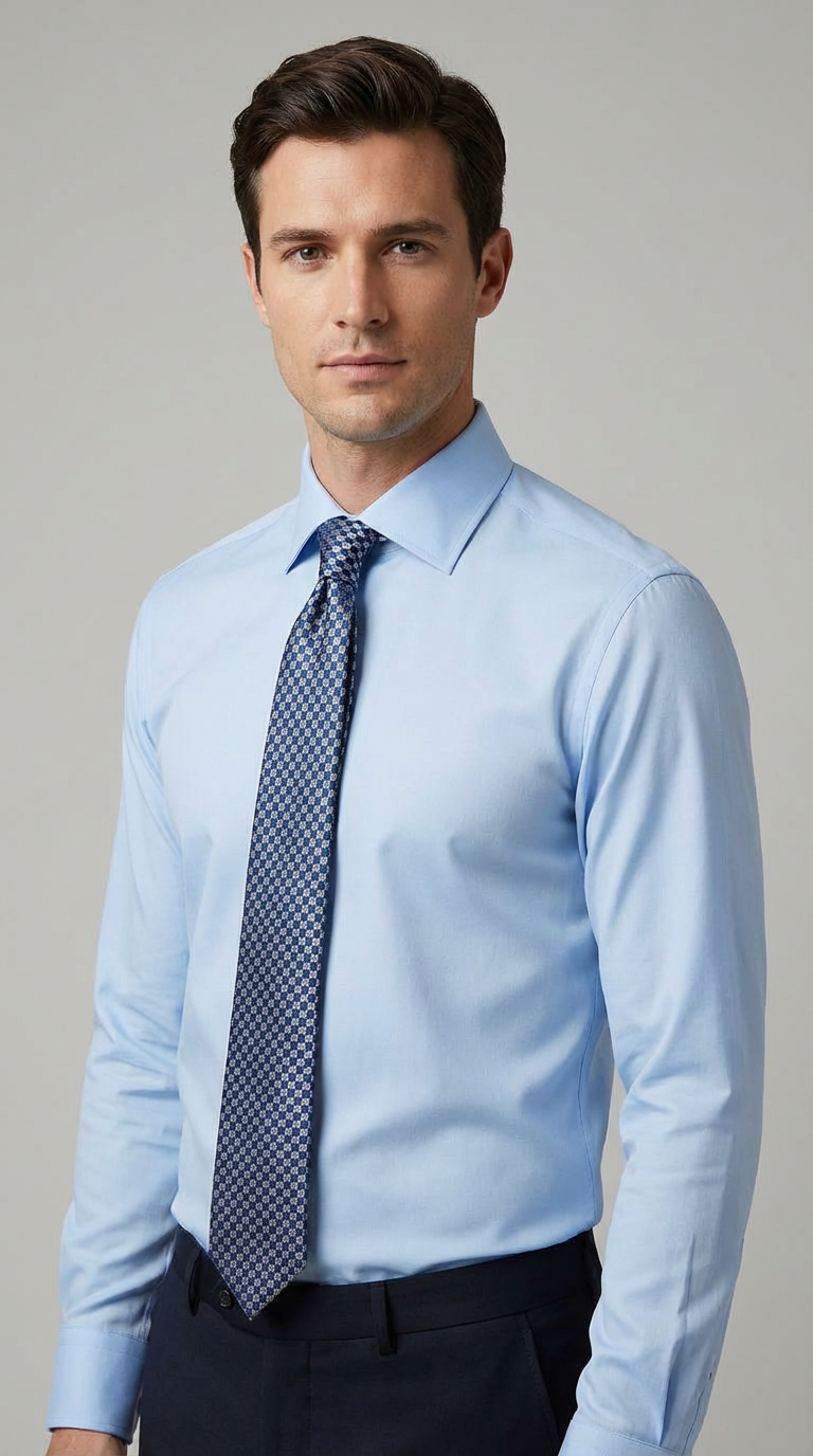 Camicia Uomo 1 Bottone Francese Armaturato Care Free