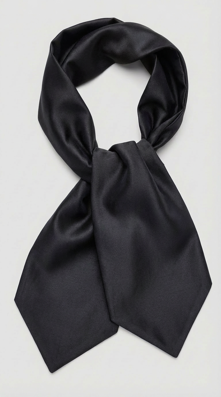 Ascot Uomo Seta Twill Unito