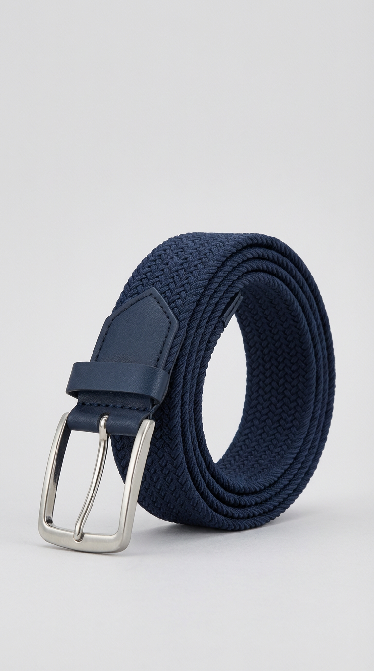 Zero Iron Cinta Uomo Intrecciata Pelle Elastico