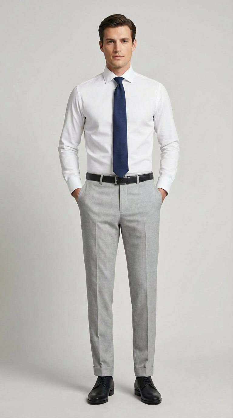 Pantalone Uomo Travel Con Risvolto Tekhnoflex unito