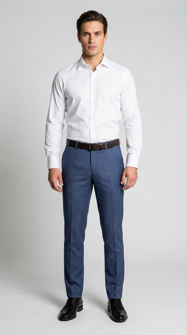 Pantalone Uomo Lino e Viscosa