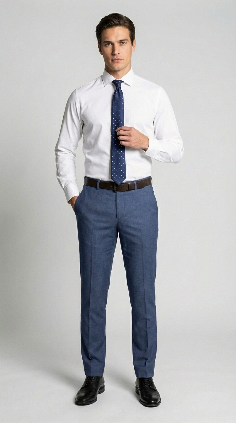 Pantalone Uomo Lino e Viscosa