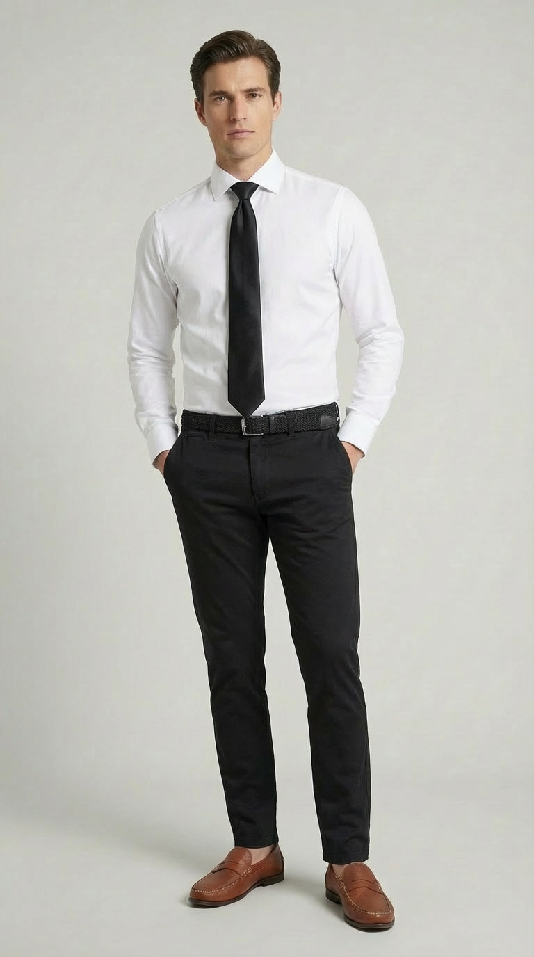 Pantalone Uomo Chinos Cotone Gabardina Fantasia