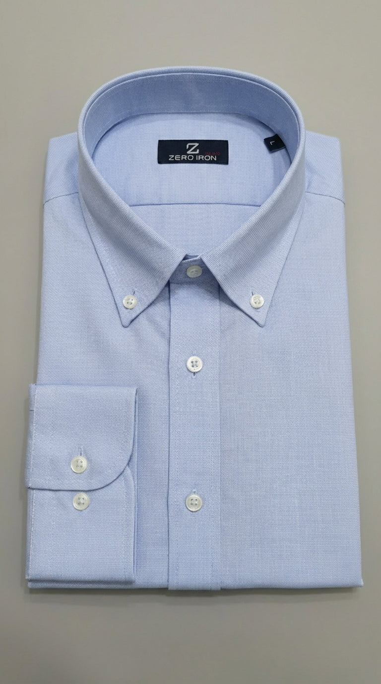 Camicia Uomo 1 Bottone Button Down Armaturato Care Free
