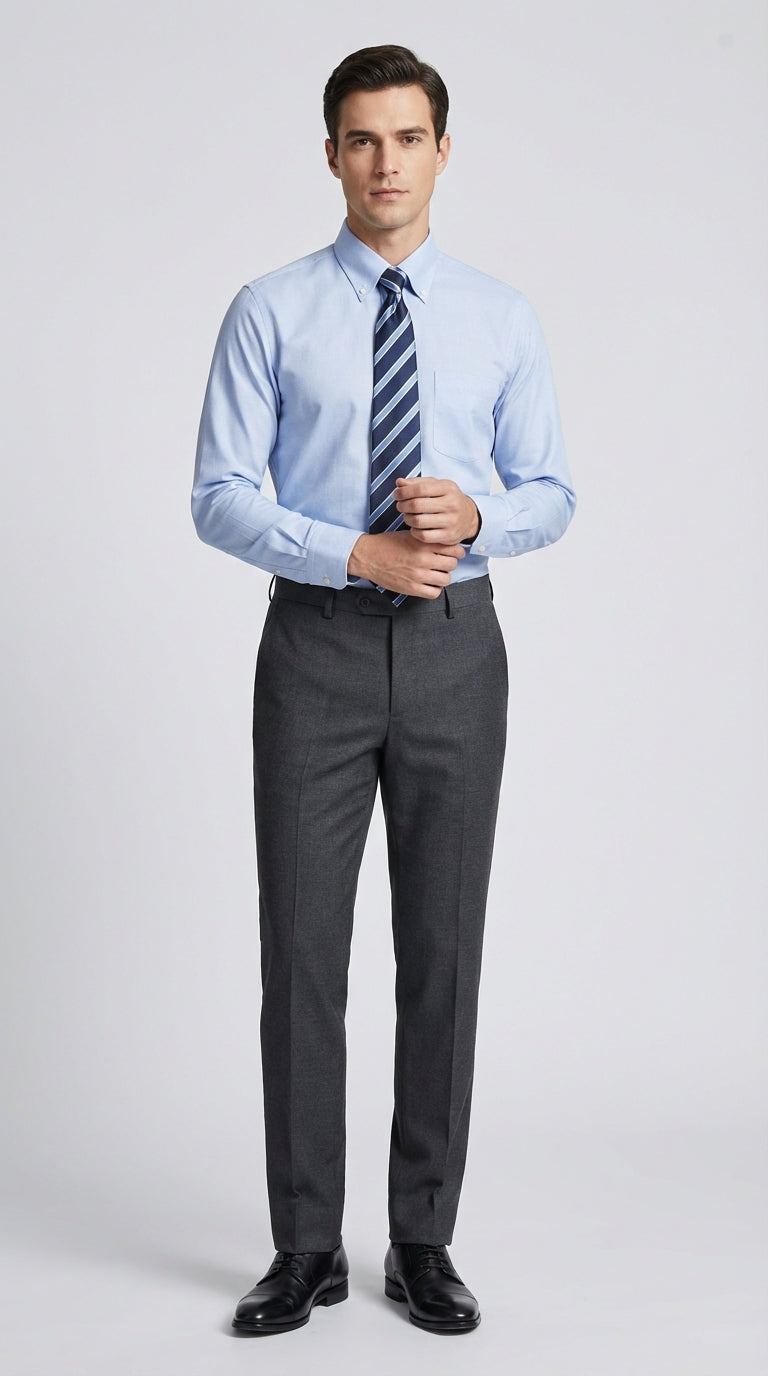 Camicia Uomo 1 Bottone Button Down Armaturato Care Free