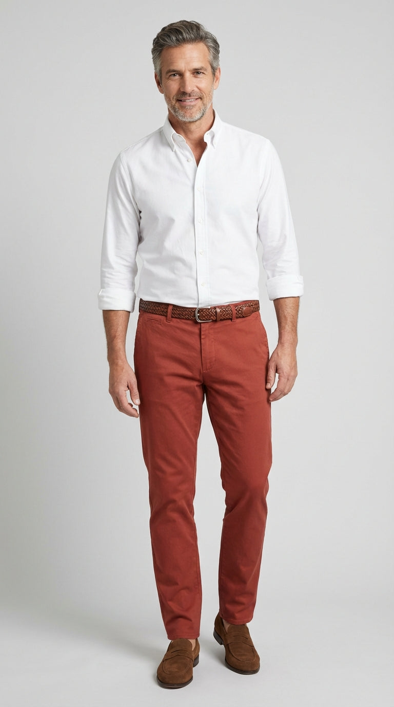 Pantalone Sportivo Chinos Cotone Gabardina Unito