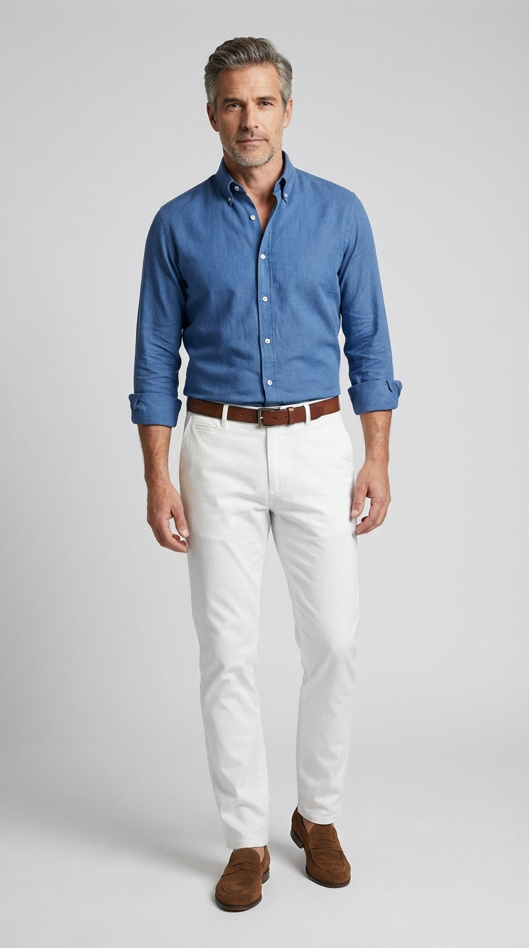 Pantalone Sportivo Chinos Cotone Gabardina Unito