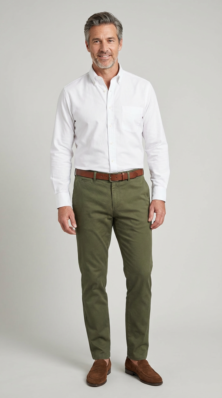 Pantalone Sportivo Chinos Cotone Gabardina Fantasia