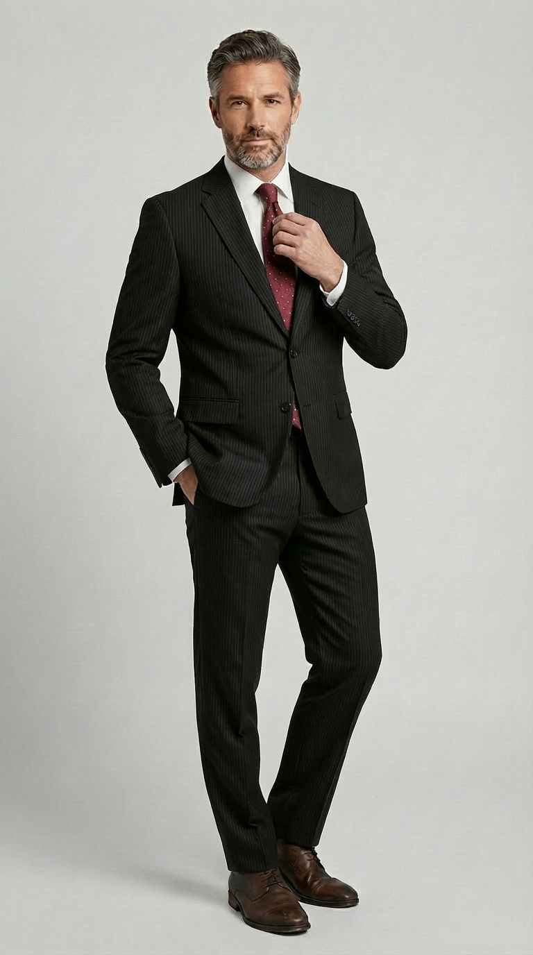 Abito Travel 2 Bottoni Tekhnoflex Gessatino Stretto