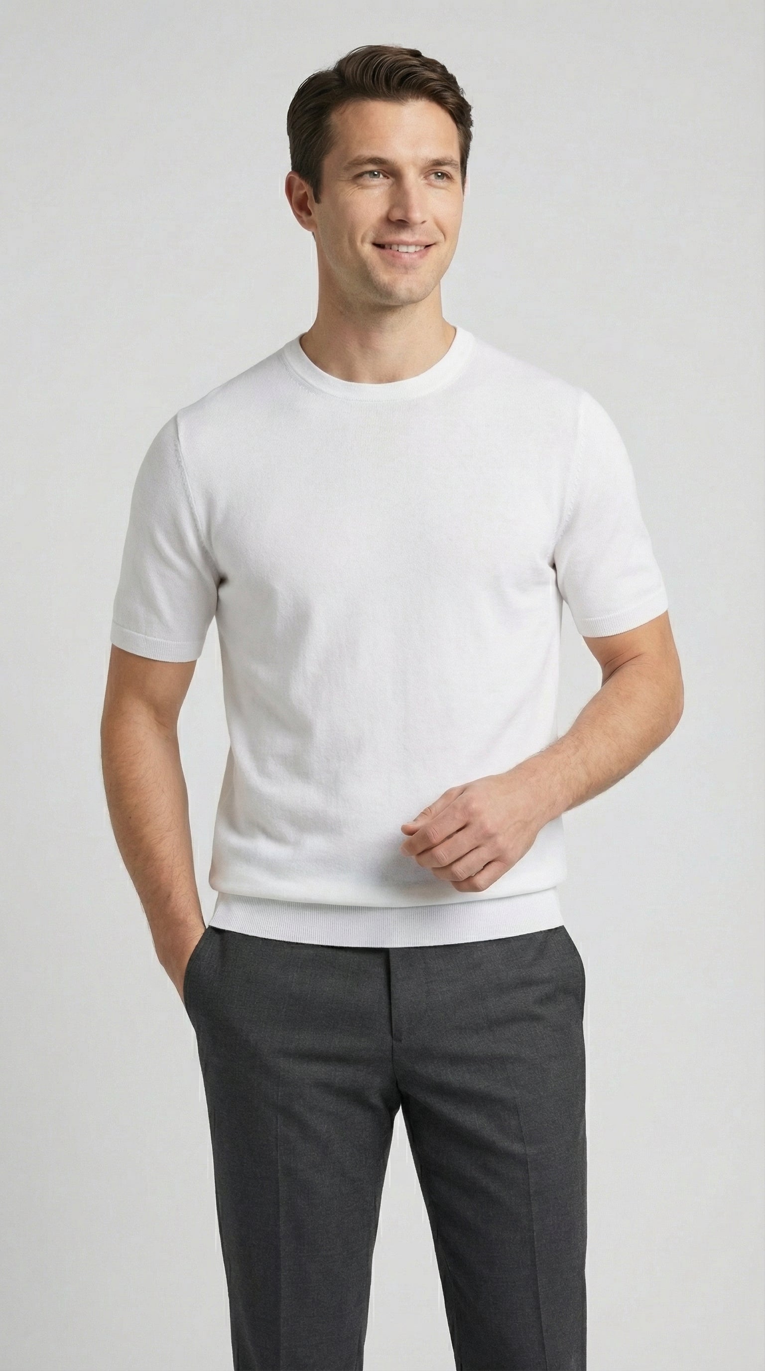 T-Shirt Girocollo Manica corta Tekhnoflex Viscosa Unito