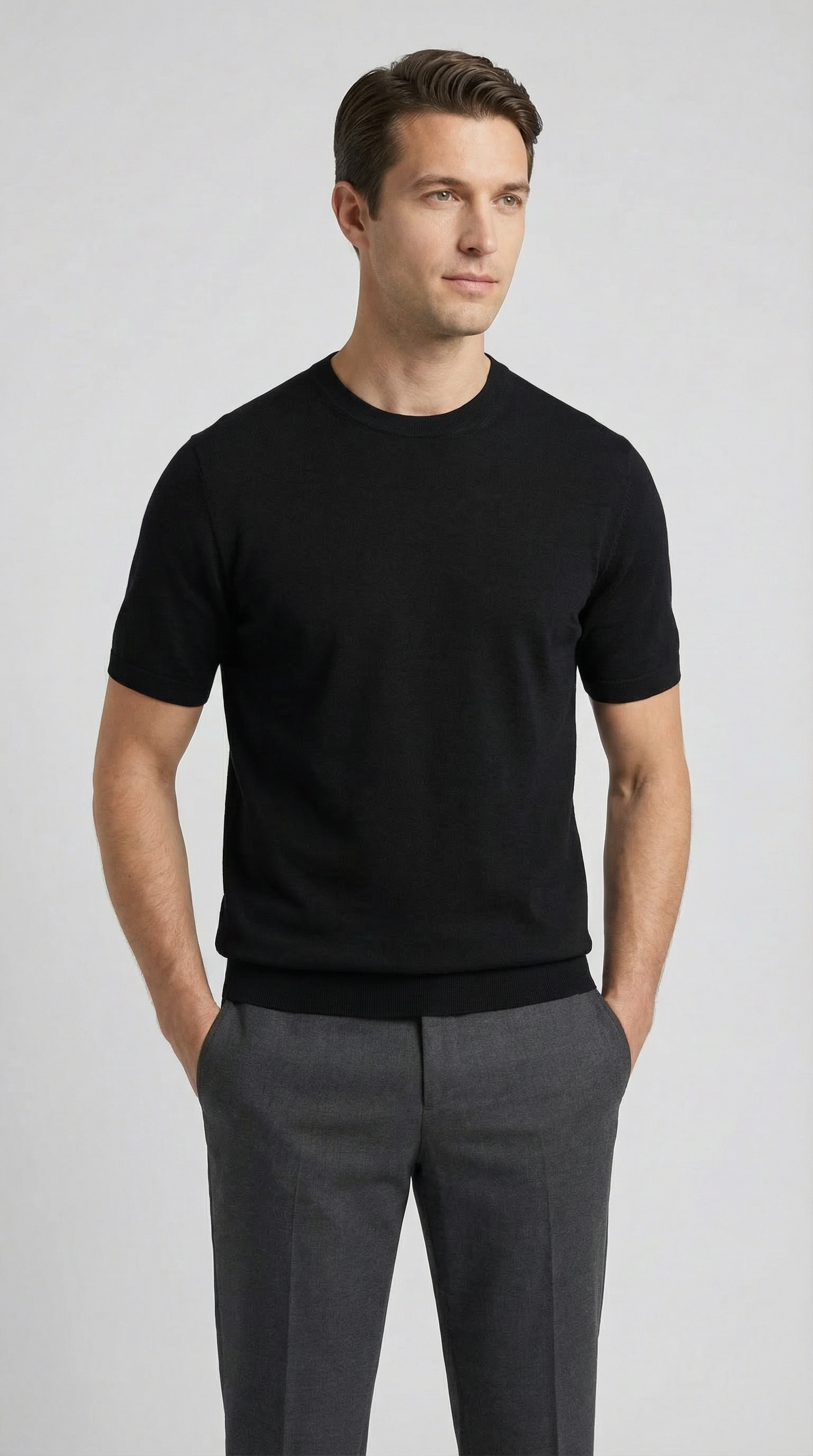 T-Shirt Girocollo Manica corta Tekhnoflex Viscosa Unito