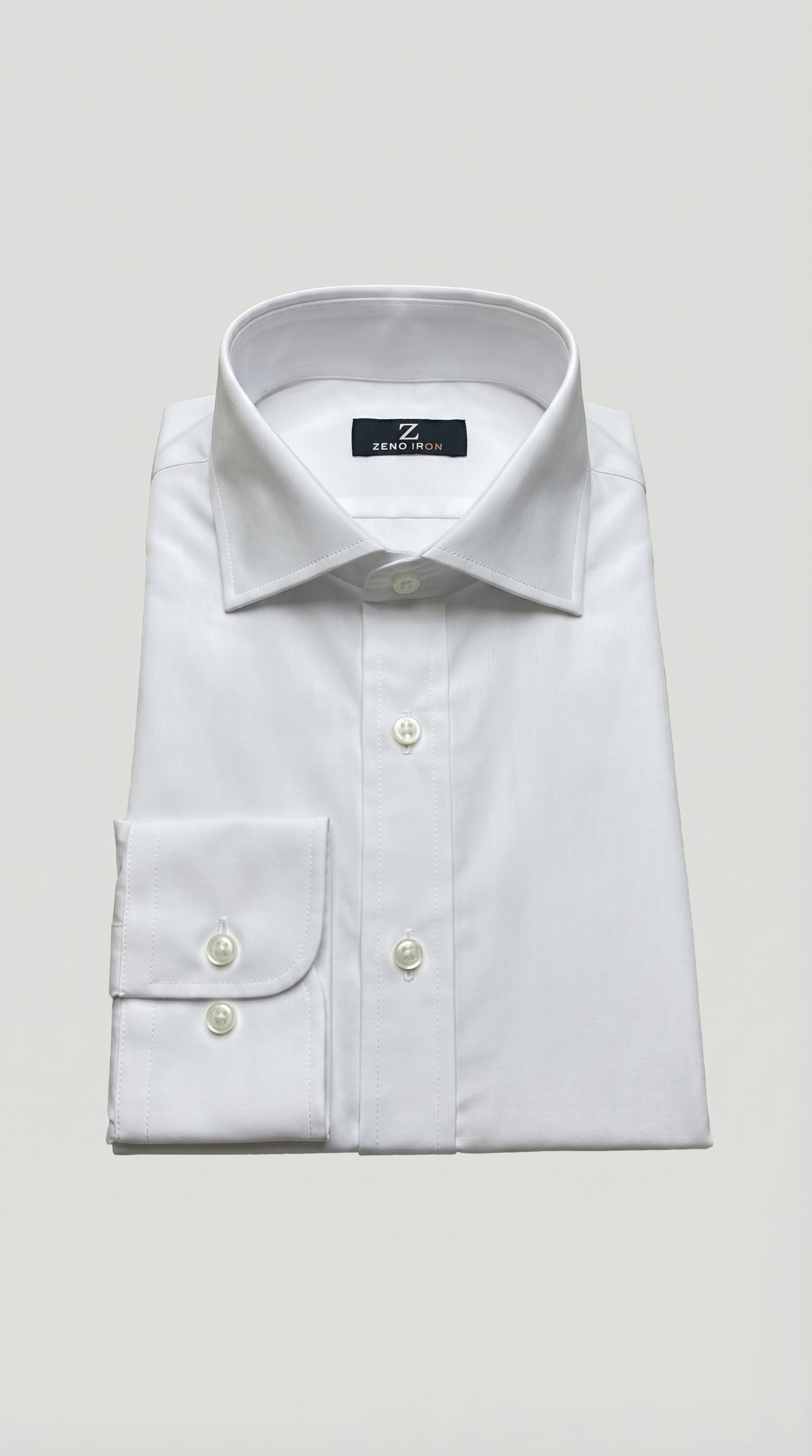 Camicia Uomo 1 Bottone Francese Zero iron Armaturato Care Free