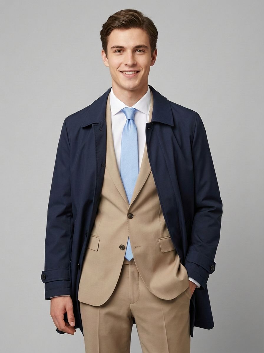 Impermeabile Leggero Poliestere Unito