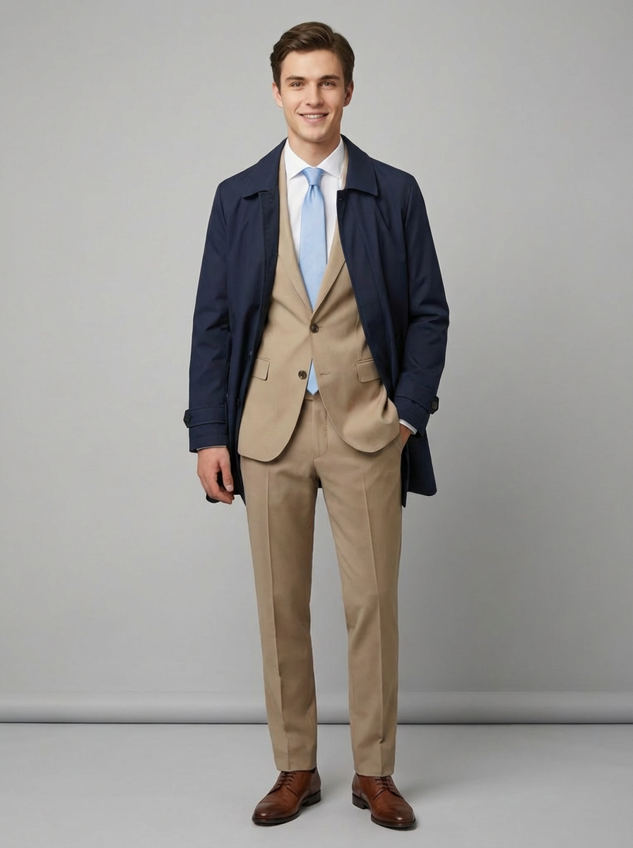 Impermeabile Leggero Poliestere Unito