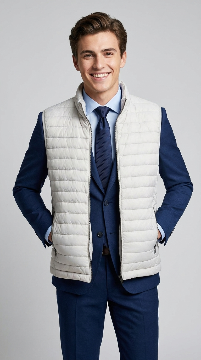 Gilet Piumino Uomo Poliestere Unito