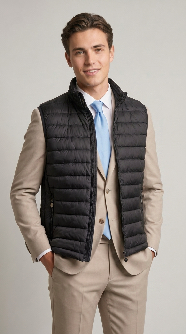 Gilet Piumino Uomo Poliestere Unito