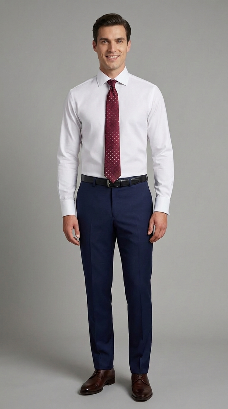 Camicia Uomo 1 Bottone Francese Zero iron