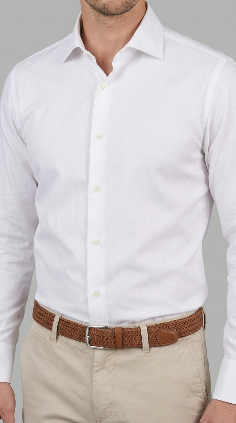 Camicia Uomo 1 Bottone Francese Zero iron
