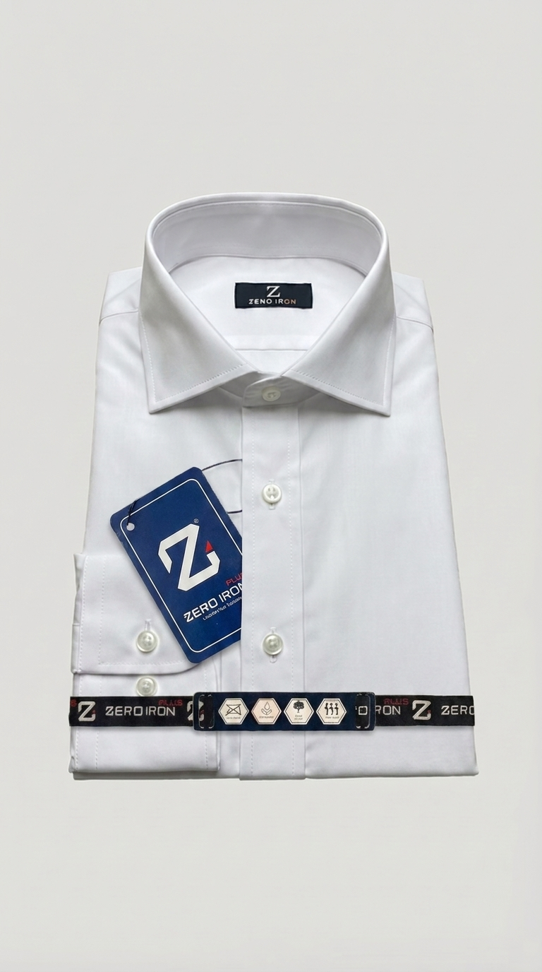 Camicia Uomo 1 Bottone Francese Zero iron