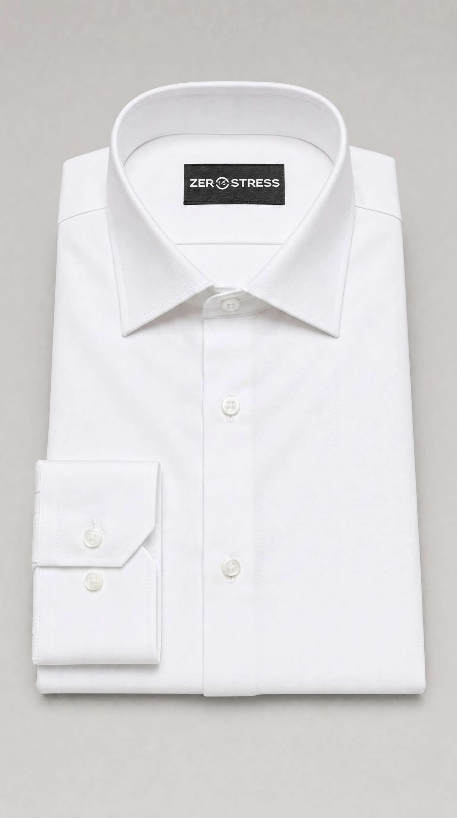 Camicia Uomo 1 Bottone Francese Slim Cotone Unito Bambu Stretch