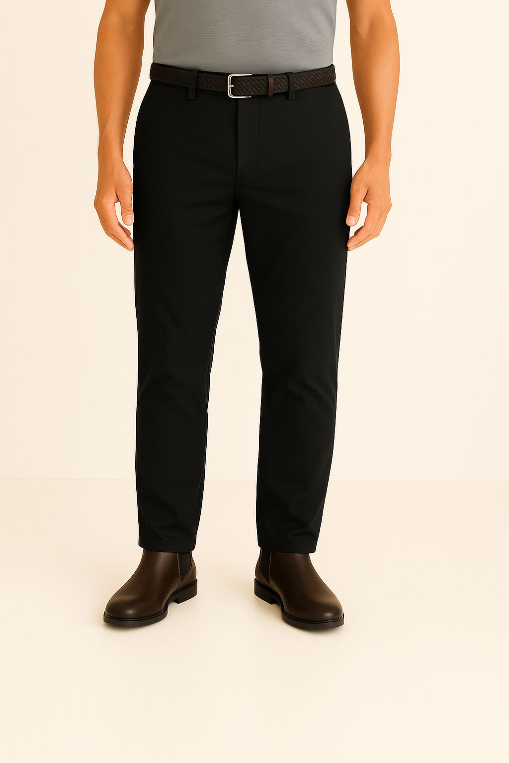 Pantalone Uomo Chinos Cotone Twill Unito