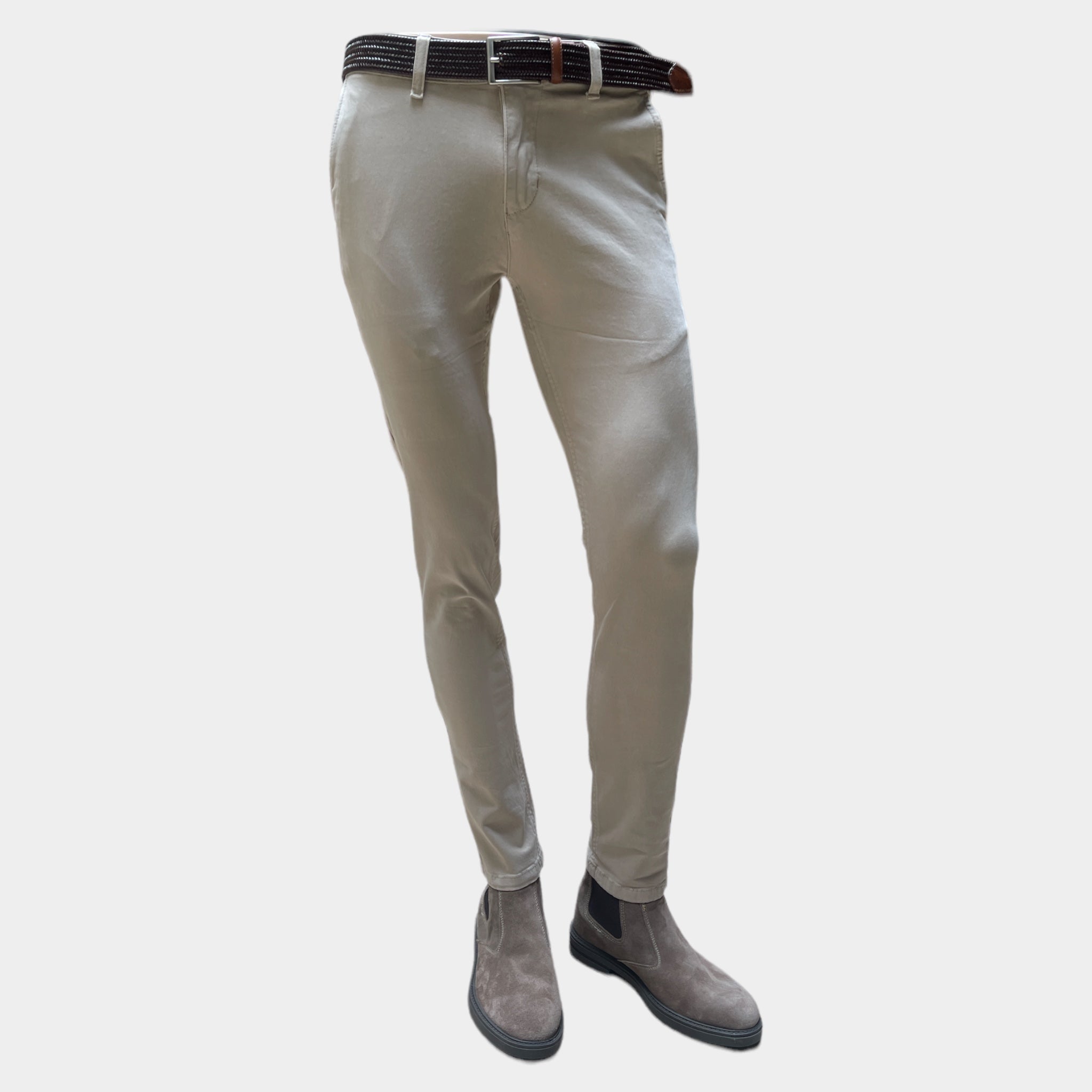 Pantalone Uomo Chinos Cotone Twill Unito