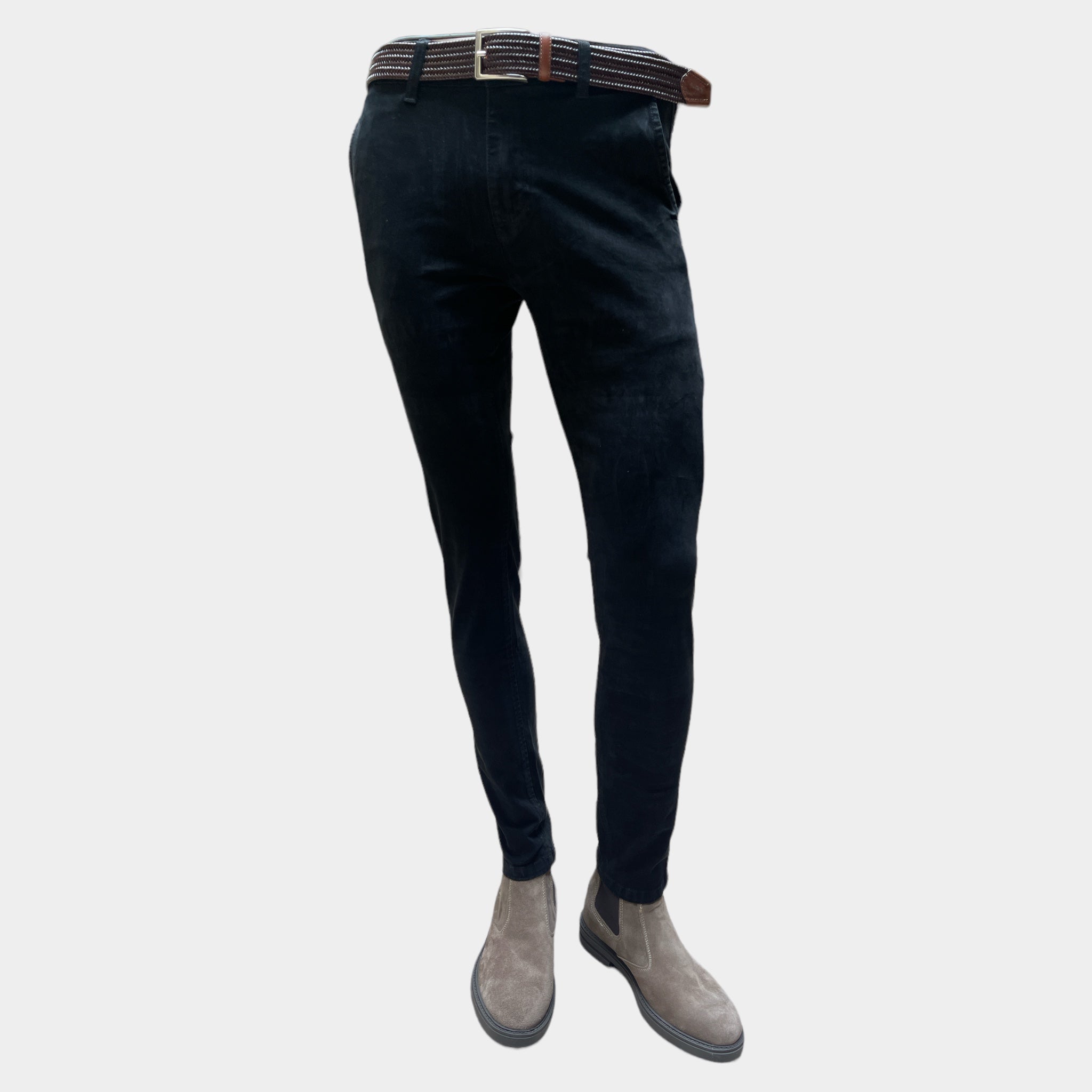 Pantalone Uomo Chinos Cotone Twill Unito