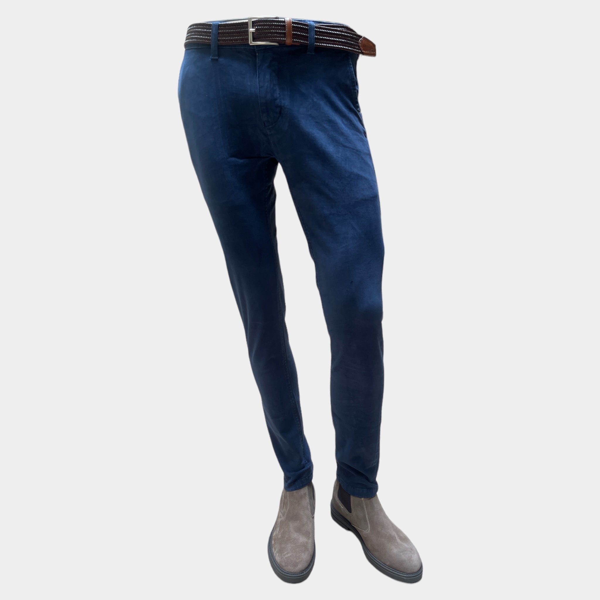 Pantalone Uomo Chinos Cotone Twill Unito