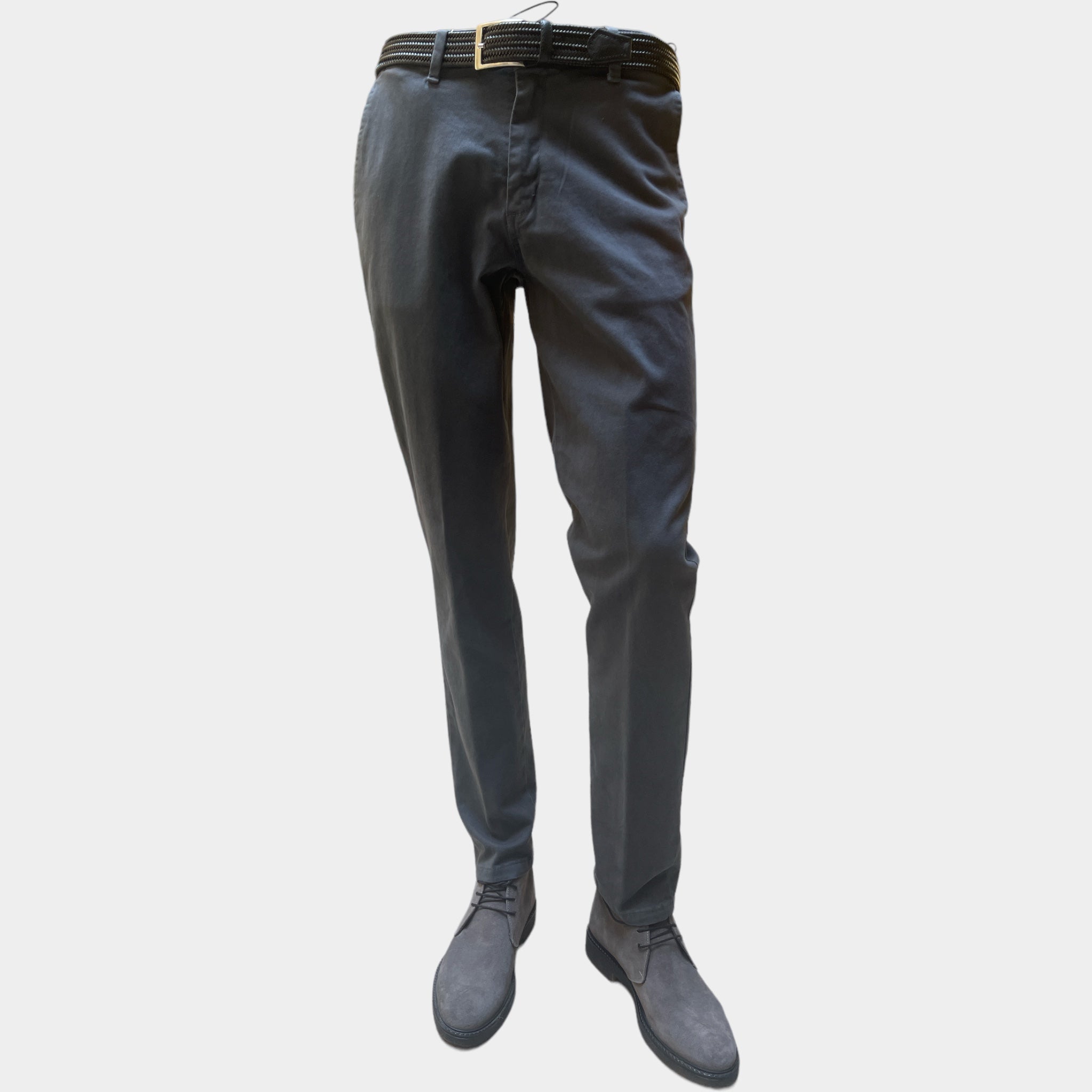 Pantalone Uomo Cotone Smerigliato Unito