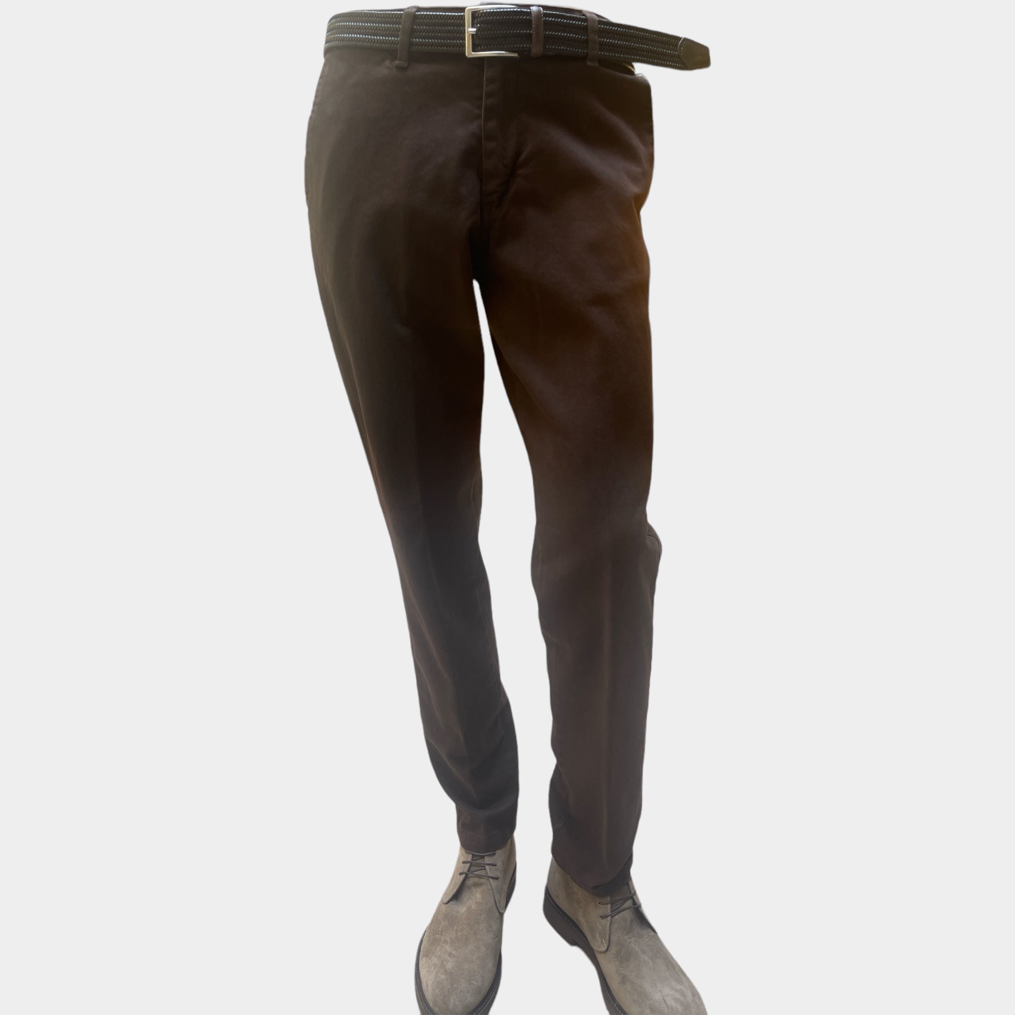 Pantalone Uomo Cotone Smerigliato Unito