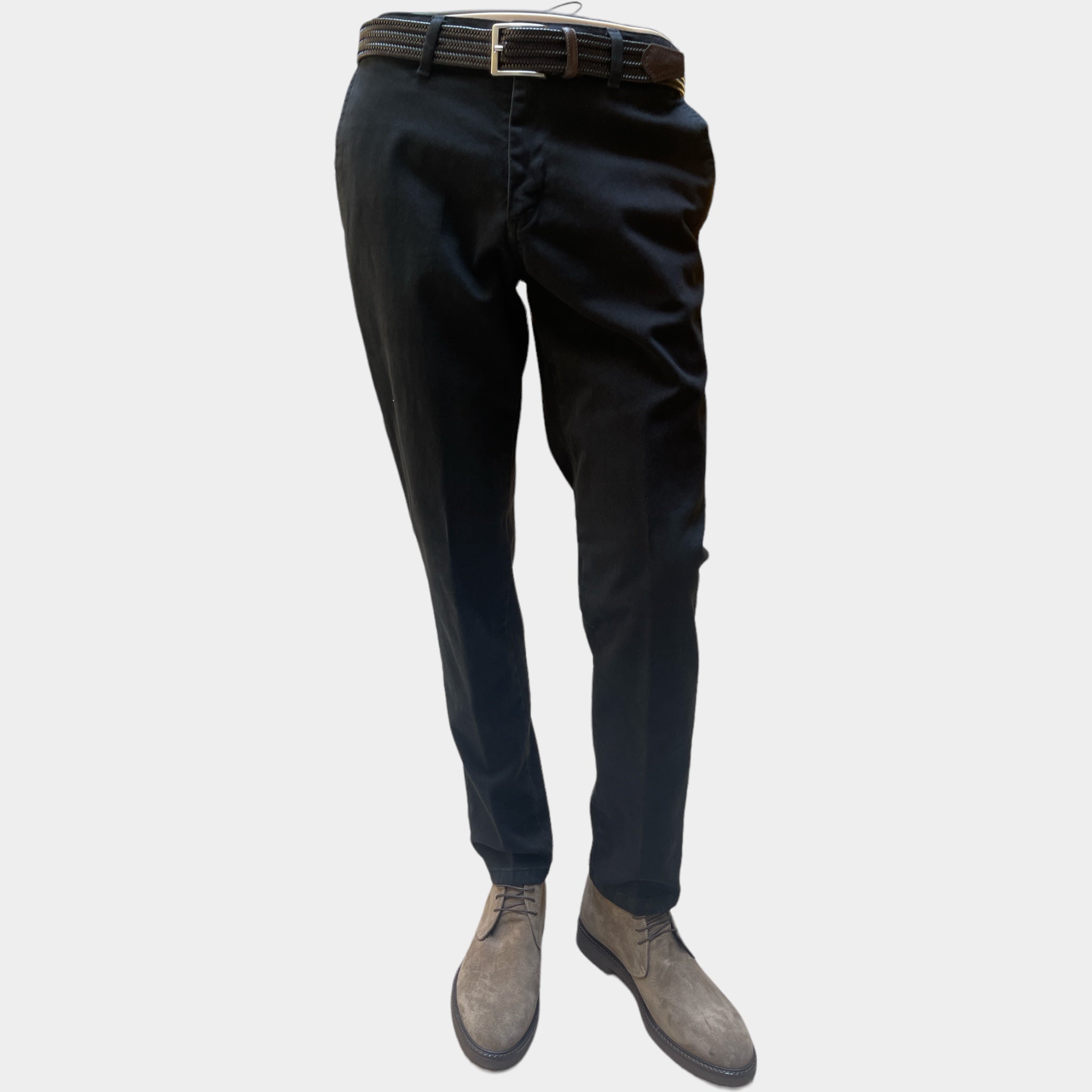 Pantalone Uomo Cotone Smerigliato Unito