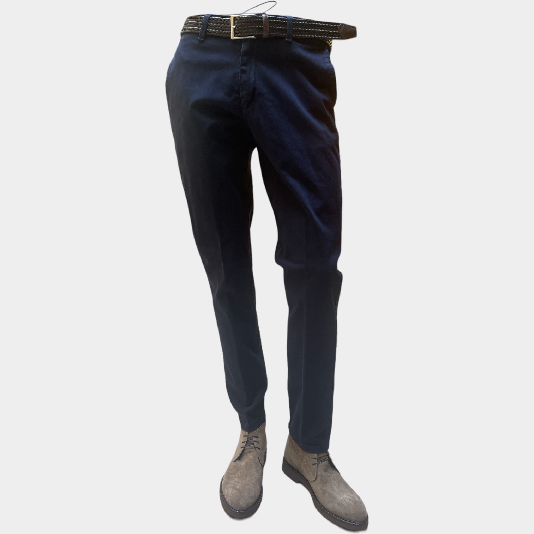 Pantalone Uomo Cotone Smerigliato Unito